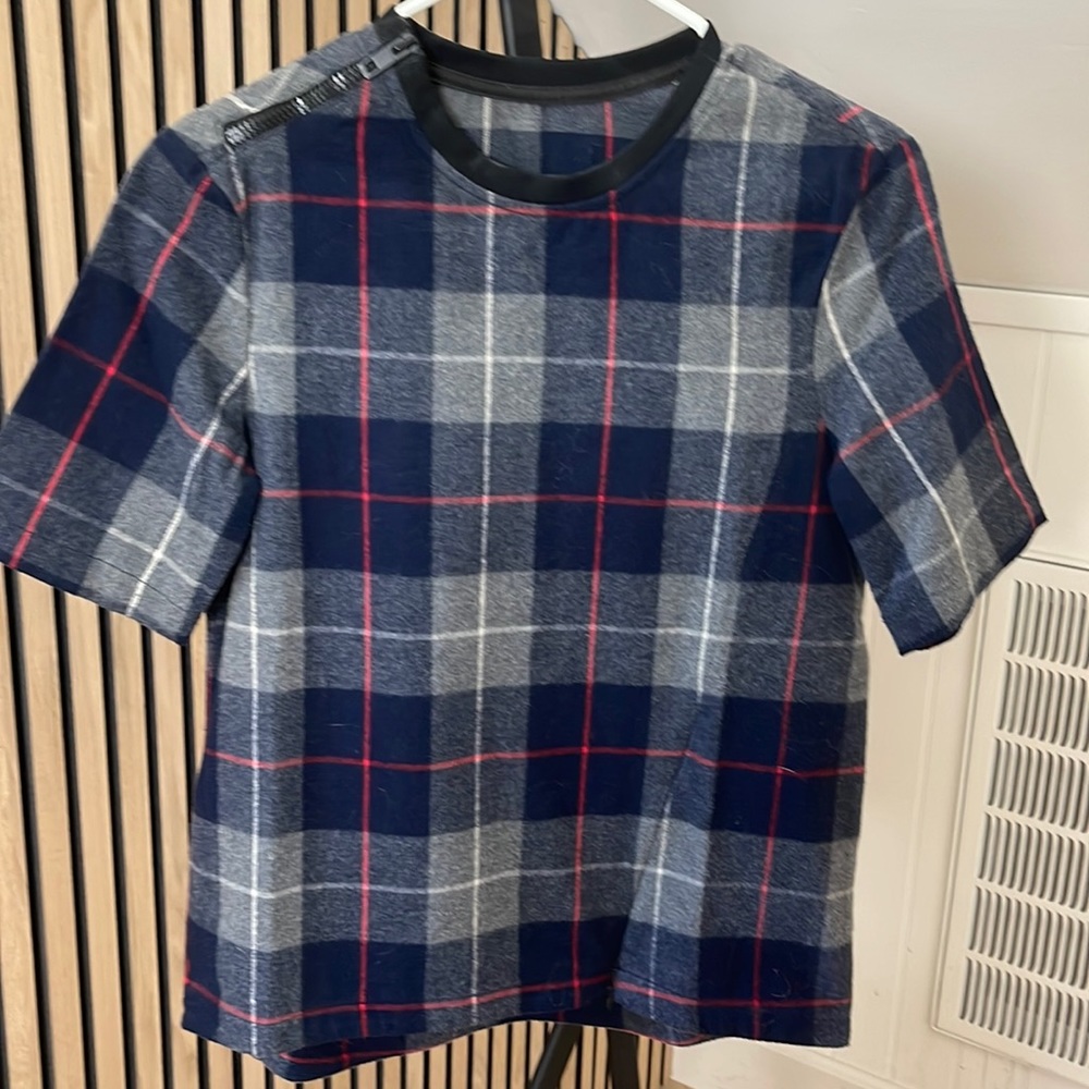 NWOT Rag & Bone Flannel Sweater Tee XS